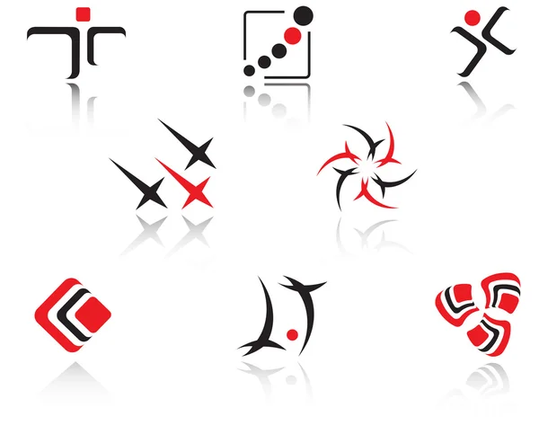 Set Simboli Isolati Progettisti Branding — Vettoriale Stock