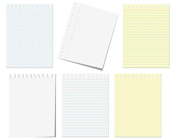 Pages of notebook — Stock Vector