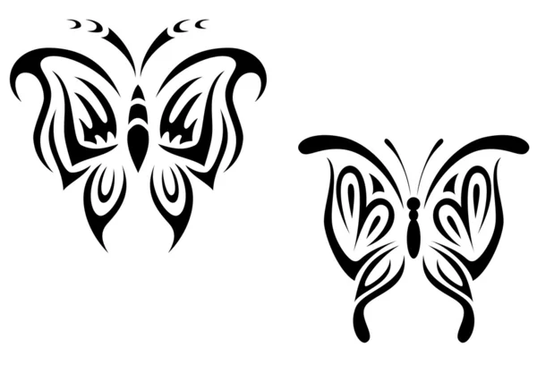 Papillon de tatouage — Image vectorielle