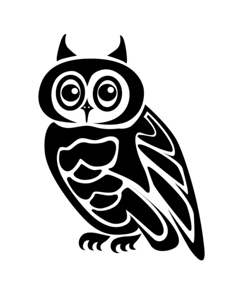 Isolated owl — Stock Vector