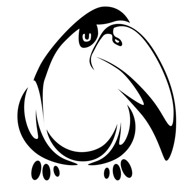 楽しい鳥 — ストックベクタ