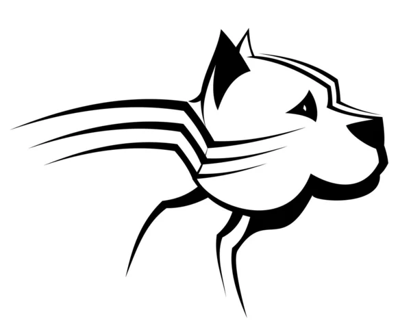 Guard Dog Symbol Emblem — Stock Vector
