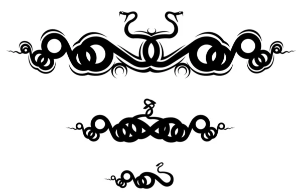Змія татуювання — стоковий вектор