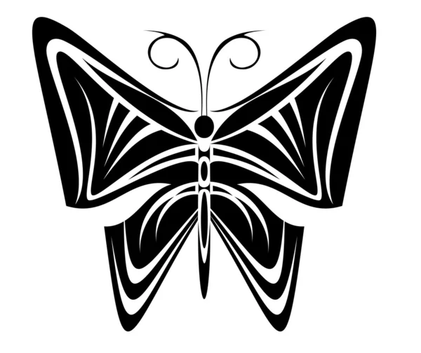 Butterfly tattoo — Stockvector