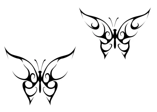Butterfly tattoo — Stock Vector
