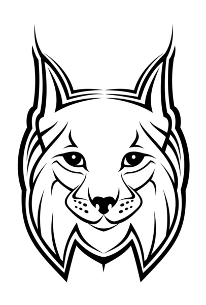 Lynx maskot — Stok Vektör