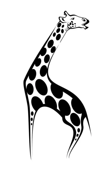 Jirafa mascota — Vector de stock