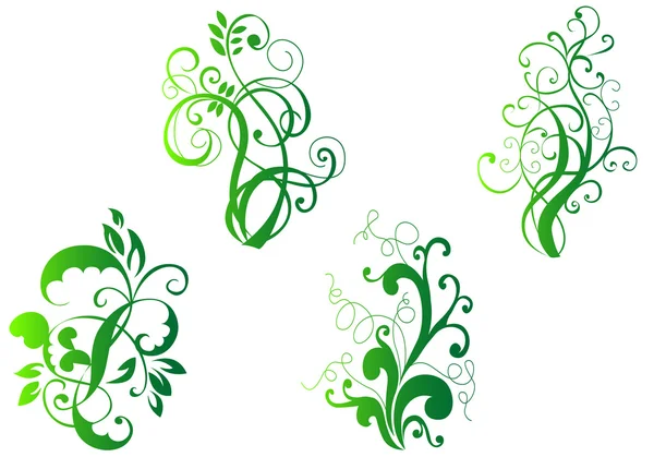 Floral decorations — Stock Vector