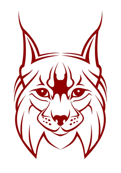 Lynx mascotte — Stockvector