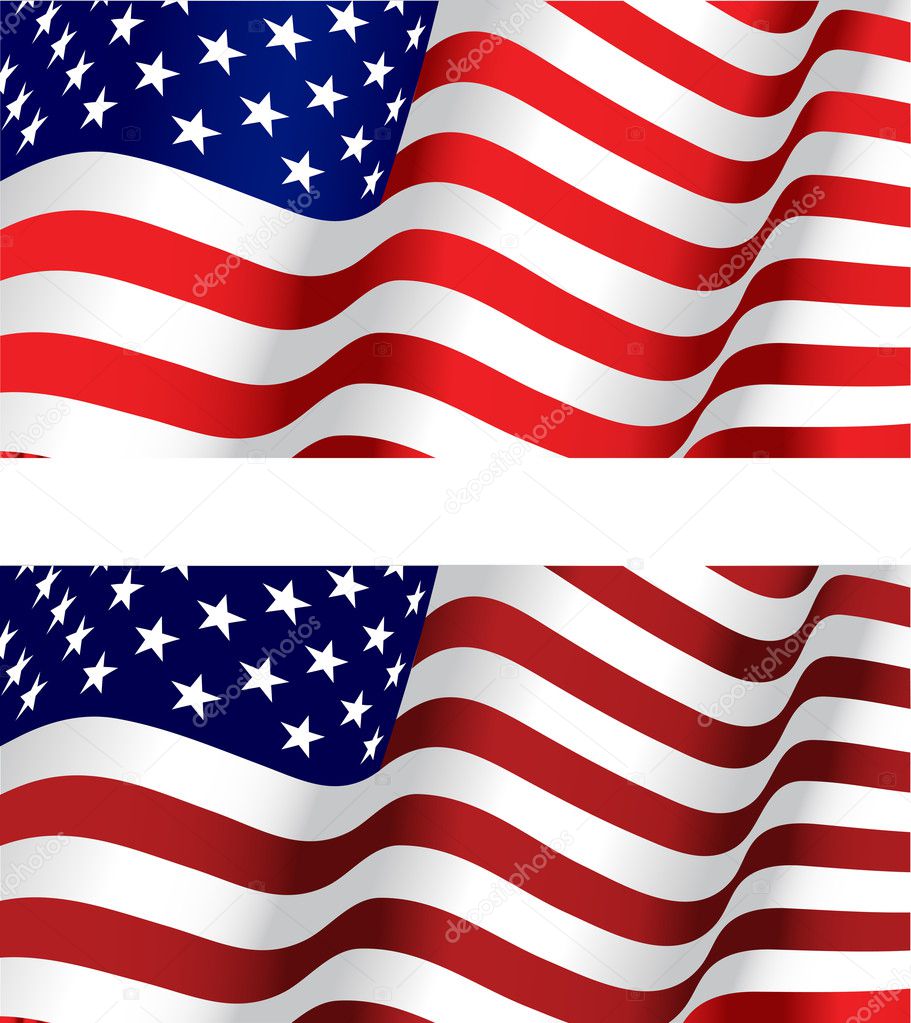 Flag of USA for design as a background or texture