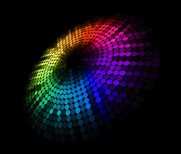 Fond Abstrait Cercle Coloré Pour Design Futuriste — Image vectorielle