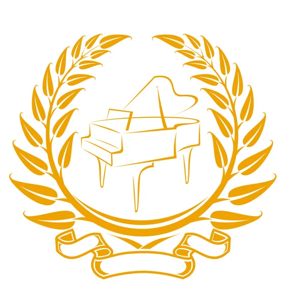Символ пианино — стоковый вектор
