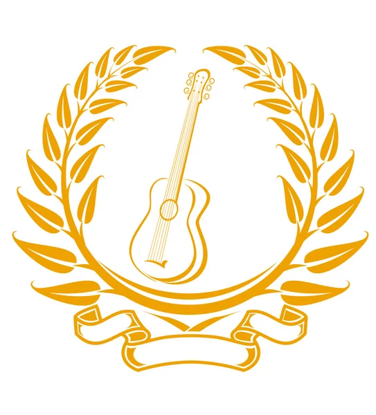 Símbolo de guitarra — Vetor de Stock