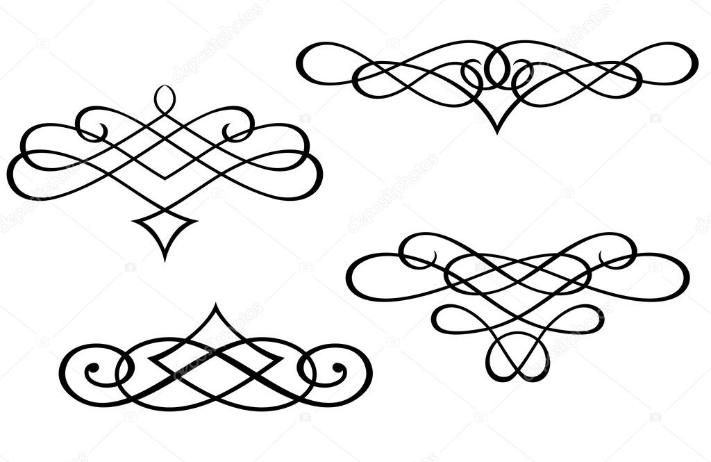 Monograms and swirl elements
