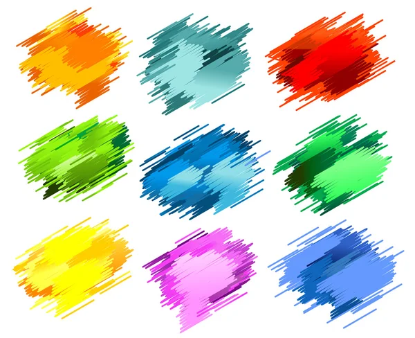 Färg Abstrakt Stänk Isolerad Vitt För Design — Stock vektor