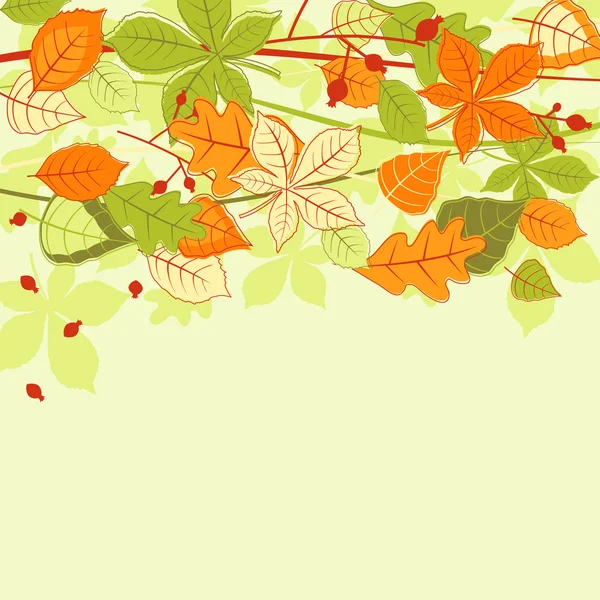 Осіннє листя фону — стоковий вектор