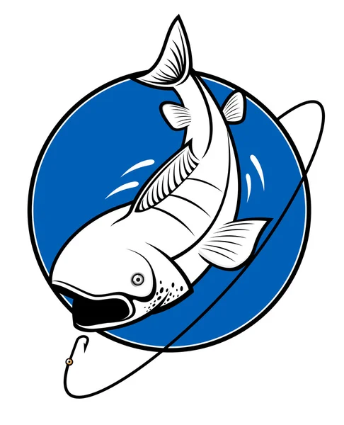 Symbole de pêche — Image vectorielle