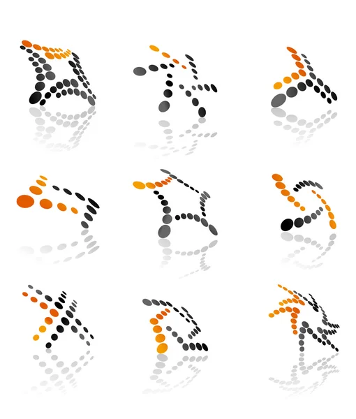 Icônes et symboles abstraits — Image vectorielle