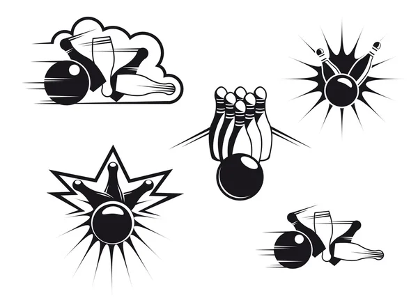 Symboles de bowling — Image vectorielle