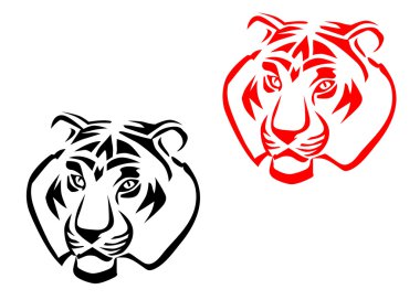 Tiger mascots clipart