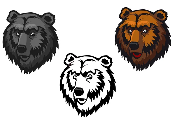 Dziki niedźwiedź tatuaż — Wektor stockowy