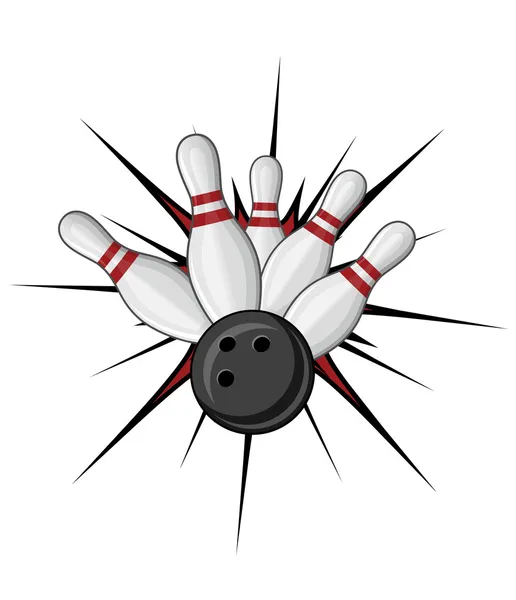 Bowling symbol — Stockový vektor