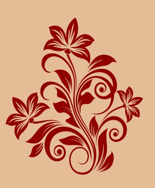 Flower decoration clipart