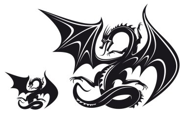 Fantasy dragon clipart