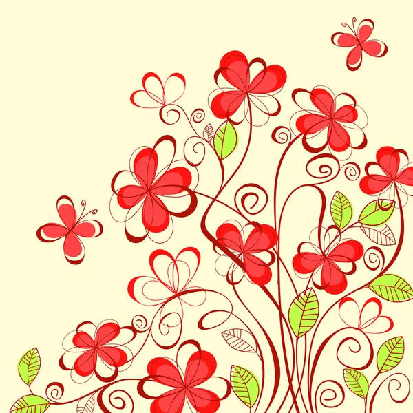 Літні квіти фону — стоковий вектор