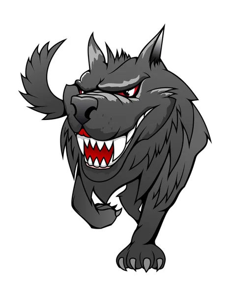 Gevaar wolf — Stockvector
