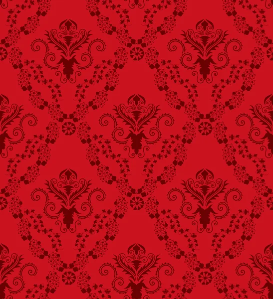 Vintage red lace background Royalty Free Vector Image