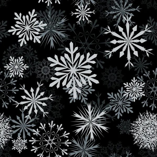 Безшовные снежинки — стоковый вектор