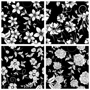 Seamless floral pattern clipart