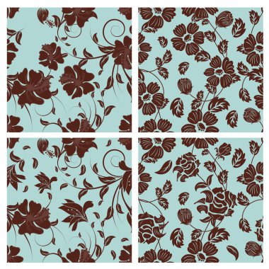 Seamless floral pattern clipart