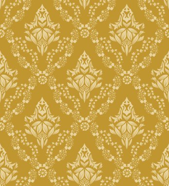 seamless damask pattern clipart