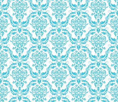 seamless damask pattern clipart