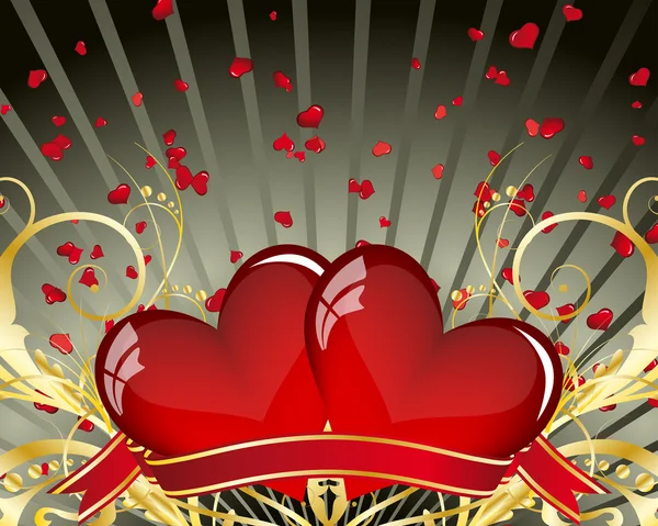 Cadre Saint-Valentin — Image vectorielle