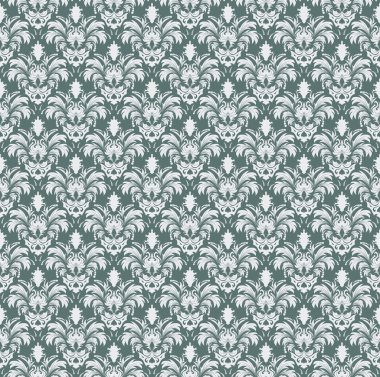 Damask seamless vector pattern. For easy making seamless pattern just drag all group into swatches bar, and use it for filling any contours. clipart