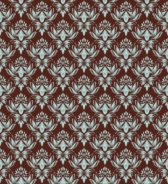 seamless damask pattern clipart