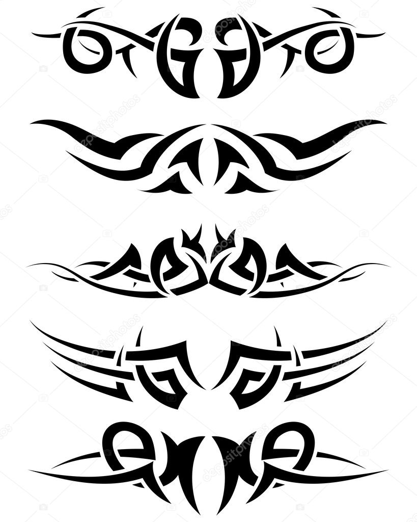 Tribal Tattoo Letters
