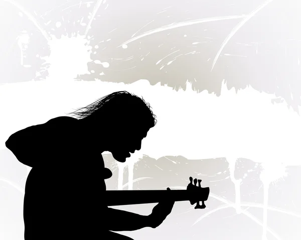 Guitariste rock — Image vectorielle