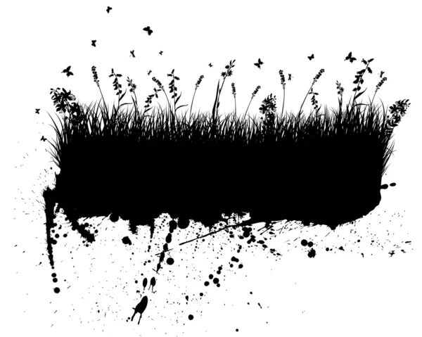 Silhouettes de prairie — Image vectorielle