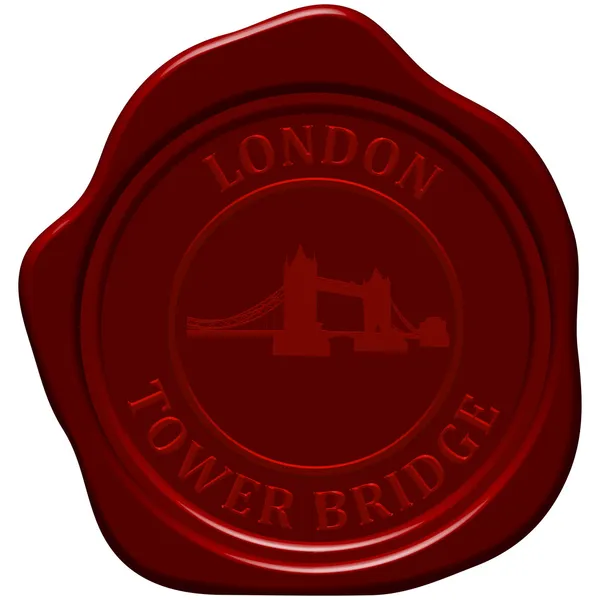 Tower bridge seaaling balmumu — Stok Vektör