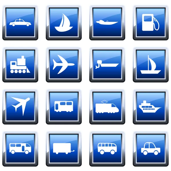 Transportation icon set — Stock Vector