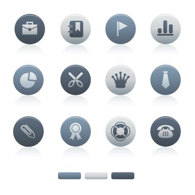 04 Mixed Gray Circle Office Icons clipart