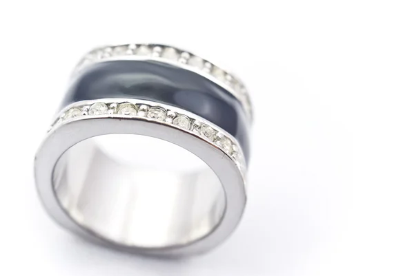 Серебряное кольцо — стоковое фото