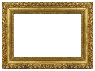 Old Vintage Gold Picture Frame clipart