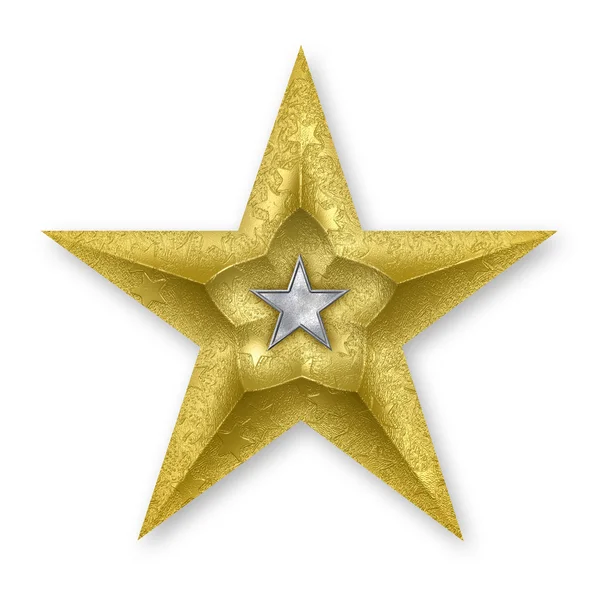 Zlatá hvězda — Stock fotografie