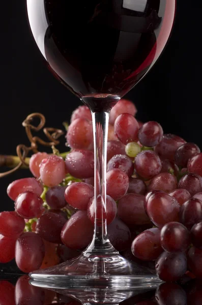 Kırmızı şarap üzüm ile — Stok fotoğraf