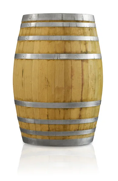 Tölgyfa hordó bor Stock Kép